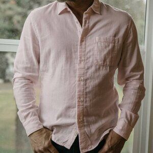 Hiroshi Kato The Ripper Double Gauze Organic Cotton Shirt - Fresh Pink